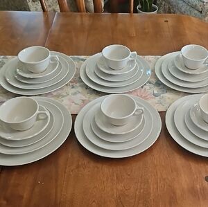Elegant White Dinnerware Set